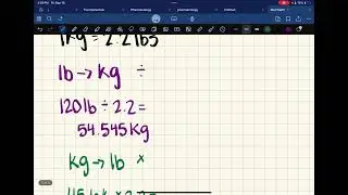 Weight conversion