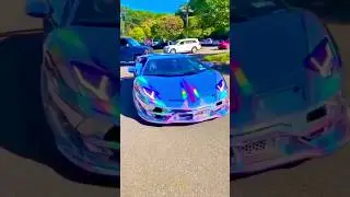 Lamborghini Avantador SVJ Rainbow wrap #shorts #luxurycar #car #lamborghini #aventador #svj #support