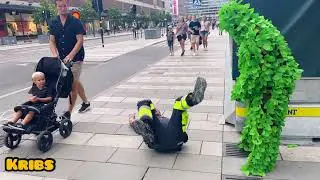 Amazing Bushman Prank 2021 In Stockholm