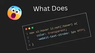 (:not):hover Property In css