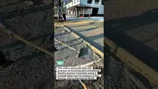 Perfect Concrete Slab Finishing Process | Smoothing Fresh Concrete Like a Pro