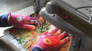 Quilting with invisible thread on vintage Singer 431g