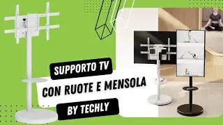 Installazione del Supporto a Pavimento con Mensola Trolley TV LCD/LED/Plasma 37-86
