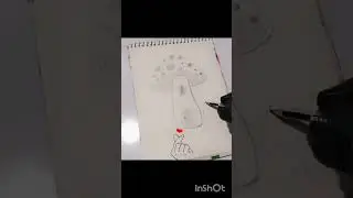 Cute mushroom house sketch tutorial ✨🍄 subscribe ✨#sketch #drawing #cute #music 