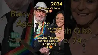Berry Gibb and Lindah Gibb: Love that lasted over half a century 😍✨ #antesedepois #beforeandafter