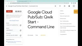Google Cloud Pub/Sub: Qwik Start - Command Line || #qwiklabs || #GSP095