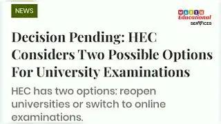 What Decide HEC about all Universities Exam Full Detail