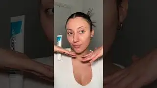 nighttime skincare routine using CeraVe blemish control gel 🩵 #skincare #skincareroutine #acne