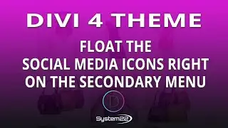 Divi 4 Float The Social Media Icons Right On The Secondary Menu