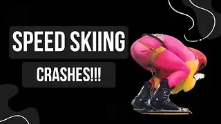 Olympic Speed Skiing Crashes 