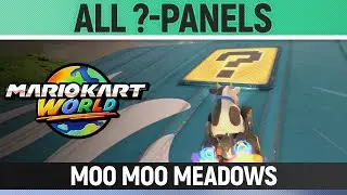 Mario Kart World - Moo Moo Meadows - All ?-Panels / All Question Mark Panels