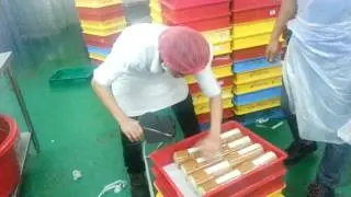 Swiss roll packing
