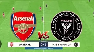 Arsenal Vs Inter Miami CF 0-0 highlights match/ messi No score this match😰 #efootball