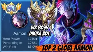 10.000 Match 80% TOP GLOBAL AAMON Dikira Bot Ternyata Jago_Gameplay Mobile Legend