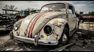 ASMR Car Restoration | 1963 Volkswagen Beetle Herbie (Back to Race) Full Showroom Rebuild