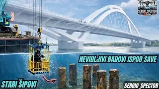 Новый мост через реку Сава &mdash; водолазы и краны: невидимая сторона строительства моста через реку С...