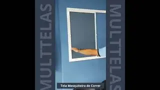 Tela mosquiteira de correr - Kit montagem sob medida - DIY