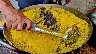 HUGE SEV KHAMANI Making | UNIQUE Dish of Zaveri Bazaar | Indian Street Food 2020