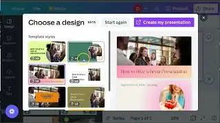 Trying out Magic Design in Canva