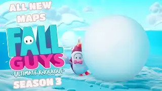 Fall Guys Season 3 - ALL SEASON 3 NEW MAPS AND MINI-GAMES Gameplay (No Commentary)
