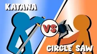 Stickman animation: Katana vs Circle saw (part 3)