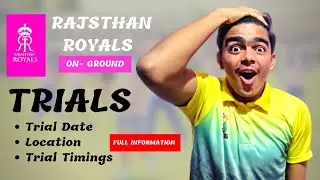 RAJASTHAN ROYALS TALENT HUNT 2023 | rajasthan royals cricket trials 2023 | cricket trials 2023