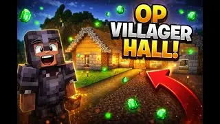 I Built the MOST OP Villager Trading Hall in Hardcore Minecraft 😈
