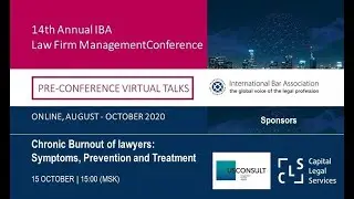 Session 9. Chronic Burnout of lawyers: symptoms, prevention and treatment. 15/10/2020
