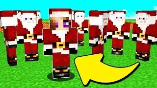 NASCONDINO IN MEZZO AI BABBI NATALE SU MINECRAFT!