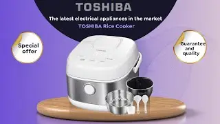TOSHIBA Rice Cooker Induction Heating, Low Carb Rice Cooker Low Sugar Digital Steamer, 5