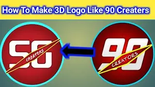 How To Make 3D Logo Like 90 Creators | Pixelab | 3D Logo | Technical Waqas Ahmad
