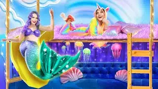 &iexcl;Construimos una Litera! Desaf&iacute;o de Unicornio vs Sirena por 24 Horas