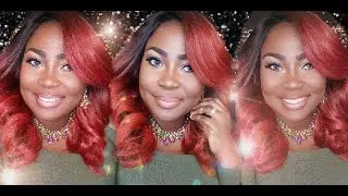 Outre Synthetic Hair Lace Front Wig / Swiss Lace L Part 