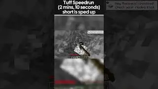 Tuff Speedrun #shorts #minecraft #speedrun #mojang #game #gameplay #dream