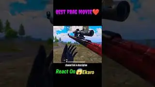 Reaction on Ekaro Youtube channel😍 best FragMovie Editor #bgmi #ekaro #shorts