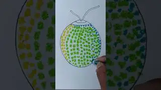 Easy Coconut Drawing for kids #kidsvideo#kidstv#kids#shorts#shortsfeed#diy #ytshortsfeed #art