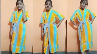 तौलिया से बाथ गाउन बनाने और सिलने का सबसे आसान तरीका /DIY bathrobe ideas