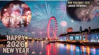 Happy New Year 2026 / Fire work at London Eye 