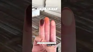 Huda Beauty Matte Obsessions WARM 😱 #eyeshadow #swatches #hudabeauty