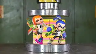 Humanoid Squid Creature Vs Hydraulic Press (Splatoon 3)