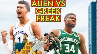 😤GIANNIS & WEMBY RECAP👽 #giannisantetokounmpo #giannis #victorwembanyama #wemby #bucks #spurs #nba