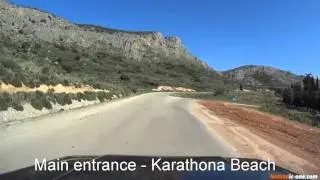 Karathona Beach from Nafplio center in Greece