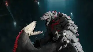 Mechagodzilla vs Skullcrawler stop motion