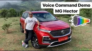 2019 MG Hector SUV - Voice Command Features (Hindi + English)
