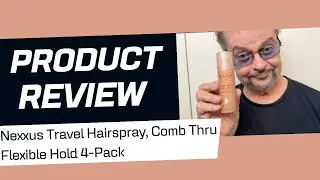 Nexxus Travel Hairspray, Comb Thru Flexible Hold 4-Pack REVIEW!!!