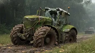 Satisfying ASMR Rebuild Mossy Abandoned Tractor Restored Fendt 1050 Vario 2018