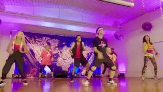 Kevin and old school gang. Party in Pink. Fund raiser. Ron TAKAMOTO age 72.Hawaii.Zumba Danceathon
