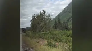 On the Alaska Railroad from Anchorage to Seward, August 21, 2025