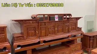 Em Hậu Giới Thiệu Kệ Tivi Sừng Trâu Trơn Trọn Vân Gỗ Hương Đá Cực Đẹp
