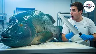 Amazing Masterful Cutting Skills - Giant Napoleon Fish | Fastest Knife Skills You've Never Seen!